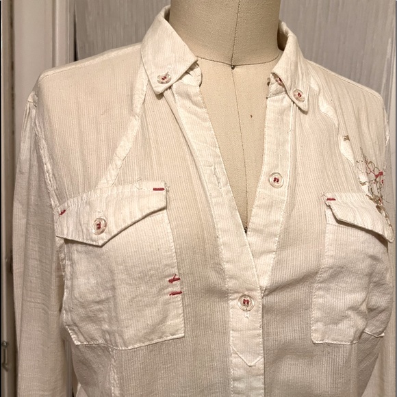 SOLD Ladies button down cotton shirt S - Picture 2 of 9